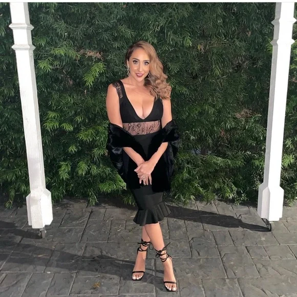 Revolve Dresses | Black Midi Dress | Color: Black | Size: S | Peemarie's Closet